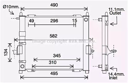 Теплообменник AVA QUALITY COOLING RTM632