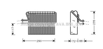 Испаритель AVA QUALITY COOLING RTV004