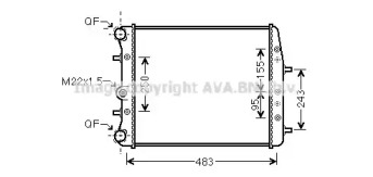 Теплообменник AVA QUALITY COOLING SA2005