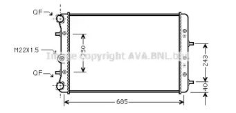 Теплообменник AVA QUALITY COOLING SA2006