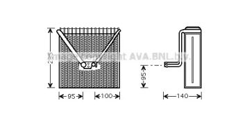 Испаритель, кондиционер AVA QUALITY COOLING SAV011