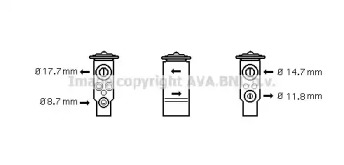 Клапан AVA QUALITY COOLING SB1057