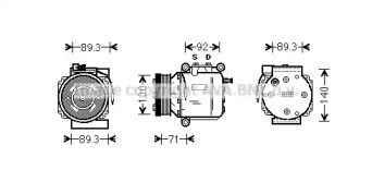 Компрессор AVA QUALITY COOLING SBAK053