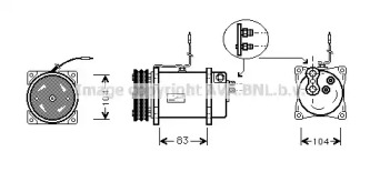 Компрессор AVA QUALITY COOLING SBK041