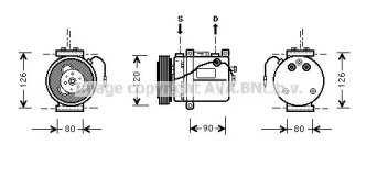 Компрессор AVA QUALITY COOLING SBK051