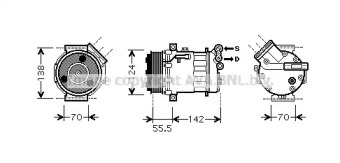 Компрессор AVA QUALITY COOLING SBK069