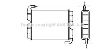 Теплообменник, отопление салона AVA QUALITY COOLING SC6006