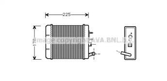 Теплообменник, отопление салона AVA QUALITY COOLING ST6014