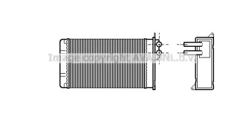 Теплообменник, отопление салона AVA QUALITY COOLING ST6025