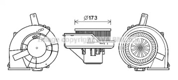 Электродвигатель, вентиляция салона AVA QUALITY COOLING ST8047