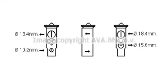 Расширительный клапан, кондиционер AVA QUALITY COOLING SU1087