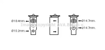 Расширительный клапан, кондиционер AVA QUALITY COOLING SU1092