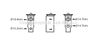 Расширительный клапан, кондиционер AVA QUALITY COOLING SU1094