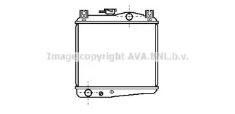 Радиатор, охлаждение двигателя AVA QUALITY COOLING SU2017