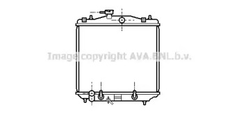 Радиатор, охлаждение двигателя AVA QUALITY COOLING SU2022