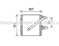 Теплообменник, отопление салона AVA QUALITY COOLING SU6107