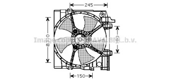 Вентилятор, охлаждение двигателя AVA QUALITY COOLING SU7513