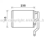 Теплообменник, отопление салона AVA QUALITY COOLING SUA6111