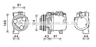 Компрессор AVA QUALITY COOLING SUK088