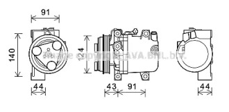 Компрессор AVA QUALITY COOLING SUK109