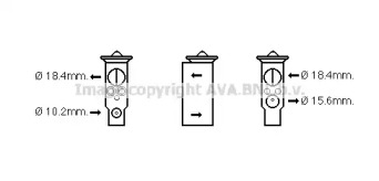 Расширительный клапан, кондиционер AVA QUALITY COOLING SZ1131