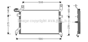 Конденсатор, кондиционер AVA QUALITY COOLING SZ5026