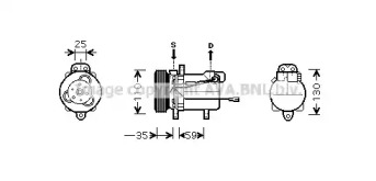 Компрессор AVA QUALITY COOLING SZAK069