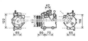 Компрессор AVA QUALITY COOLING SZAK125