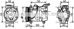 Компрессор, кондиционер AVA QUALITY COOLING SZK118