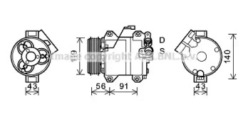 Компрессор AVA QUALITY COOLING SZK121