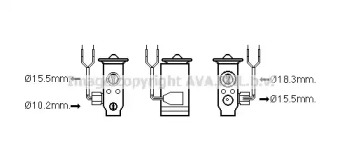 Расширительный клапан, кондиционер AVA QUALITY COOLING TO1649