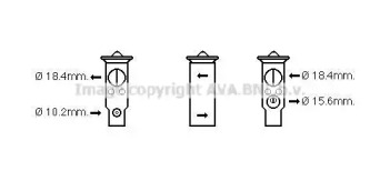 Расширительный клапан, кондиционер AVA QUALITY COOLING TO1710