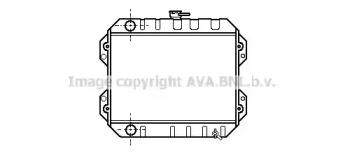 Радиатор, охлаждение двигателя AVA QUALITY COOLING TO2012