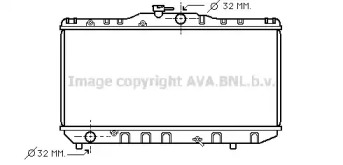 Радиатор, охлаждение двигателя AVA QUALITY COOLING TO2040