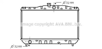 Радиатор, охлаждение двигателя AVA QUALITY COOLING TO2064