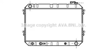 Радиатор, охлаждение двигателя AVA QUALITY COOLING TO2074