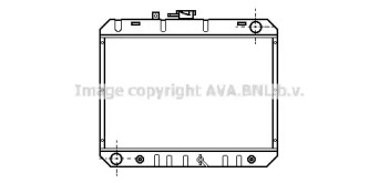 Радиатор, охлаждение двигателя AVA QUALITY COOLING TO2083