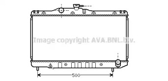 Радиатор, охлаждение двигателя AVA QUALITY COOLING TO2099