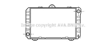 Радиатор, охлаждение двигателя AVA QUALITY COOLING TO2167