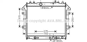 Теплообменник AVA QUALITY COOLING TO2496