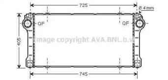 Интеркулер AVA QUALITY COOLING TO4476