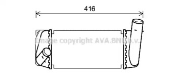 Интеркулер AVA QUALITY COOLING TO4668