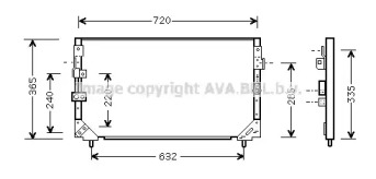 Конденсатор AVA QUALITY COOLING TO5006