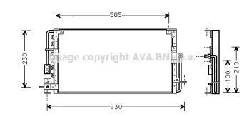 Конденсатор, кондиционер AVA QUALITY COOLING TO5214