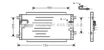 Конденсатор, кондиционер AVA QUALITY COOLING TO5252