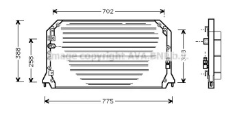 Конденсатор AVA QUALITY COOLING TO5254