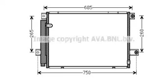 Конденсатор AVA QUALITY COOLING TO5559