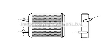 Теплообменник, отопление салона AVA QUALITY COOLING TO6122