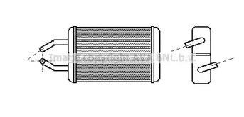 Теплообменник, отопление салона AVA QUALITY COOLING TO6132