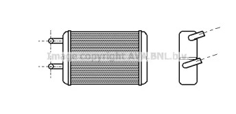 Теплообменник, отопление салона AVA QUALITY COOLING TO6133